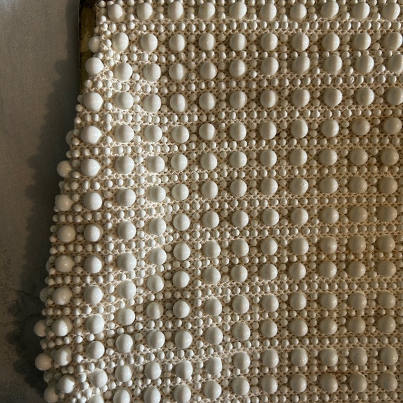 Vintage white beaded purse - Picture 3 of 7